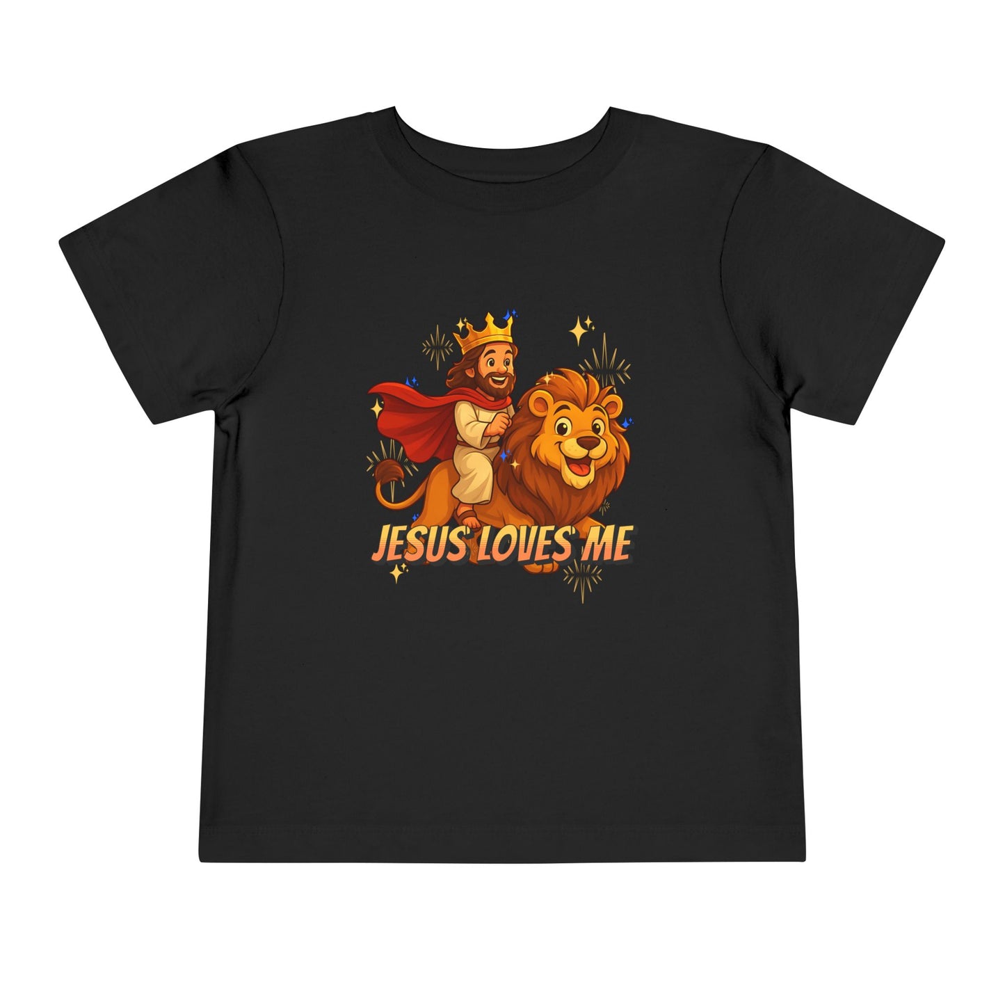 Jesus Loves Me! Jesus Riding a Lion | Toddler T-Shirt