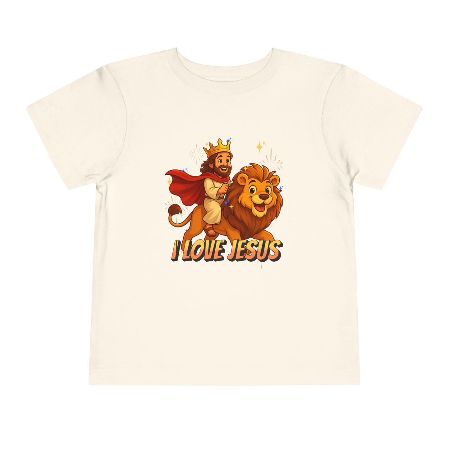 I Love Jesus! Jesus Riding a Lion | Toddler T-Shirt