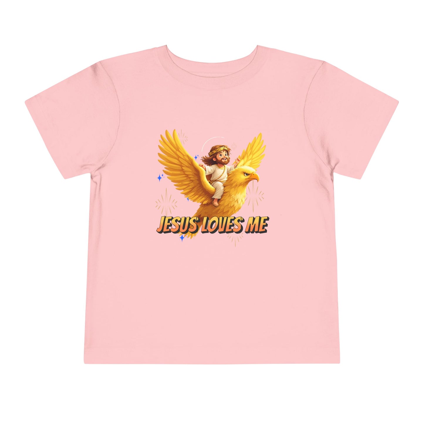 Jesus Loves Me! Jesus Riding an Eagle | Toddler T-Shirt