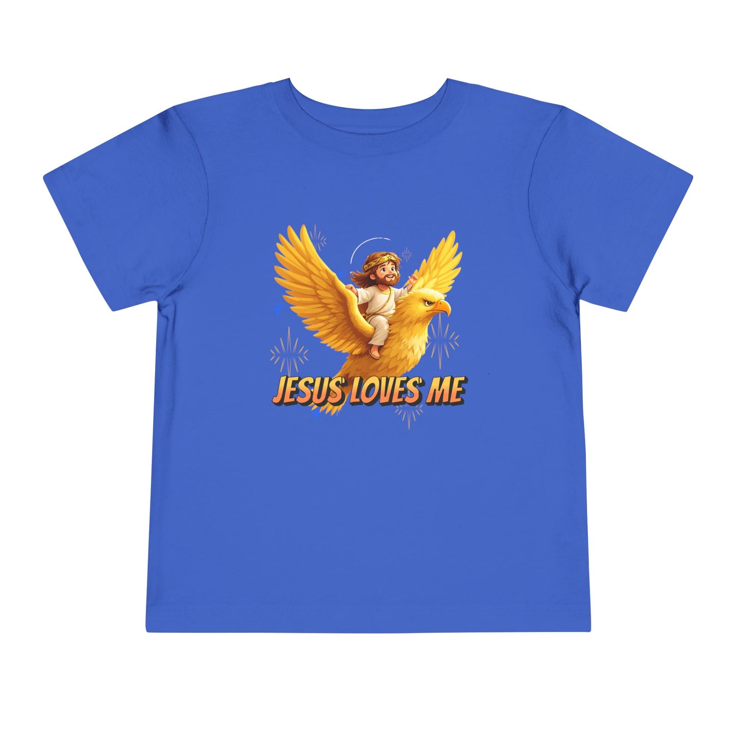 Jesus Loves Me! Jesus Riding an Eagle | Toddler T-Shirt