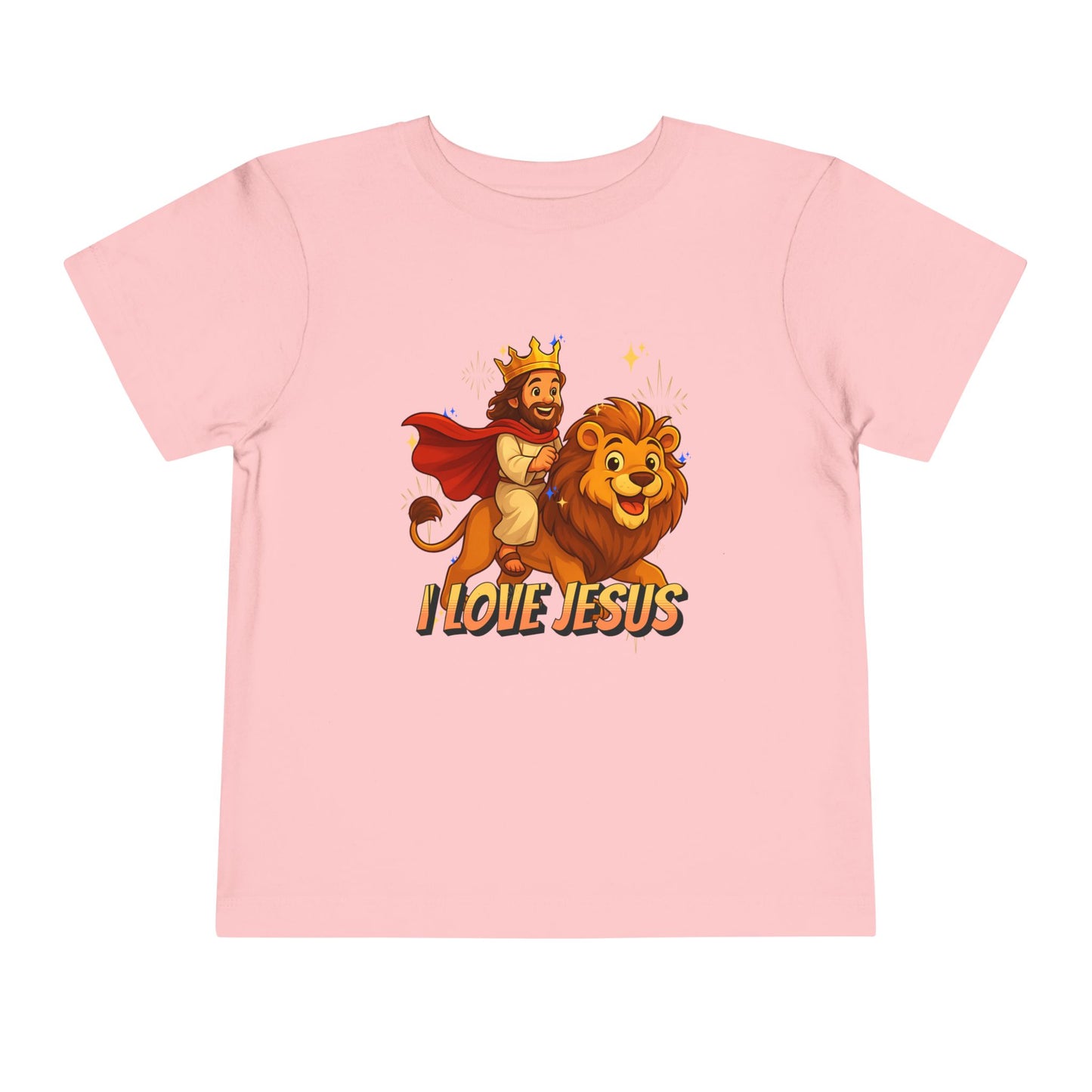 I Love Jesus! Jesus Riding a Lion | Toddler T-Shirt