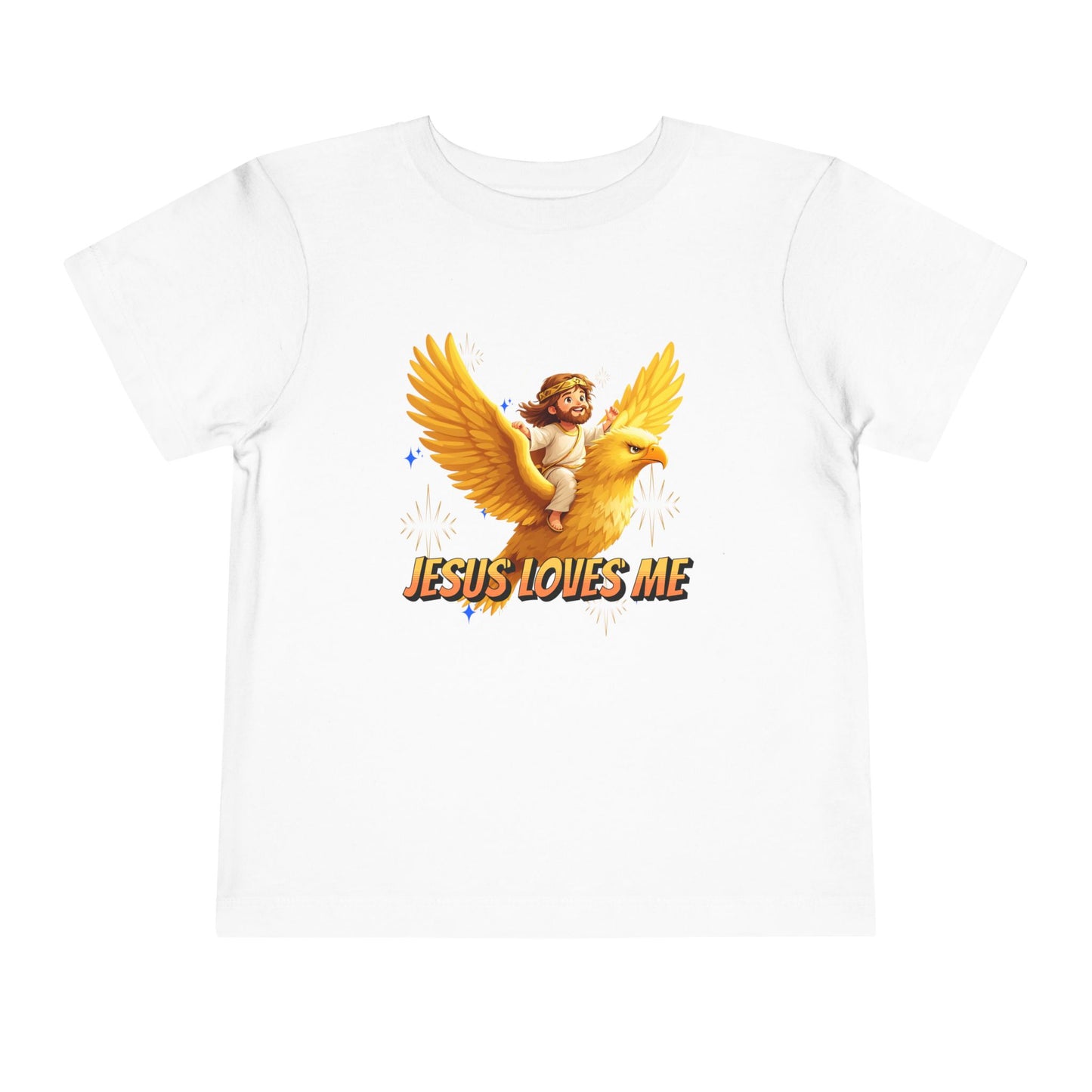 Jesus Loves Me! Jesus Riding an Eagle | Toddler T-Shirt