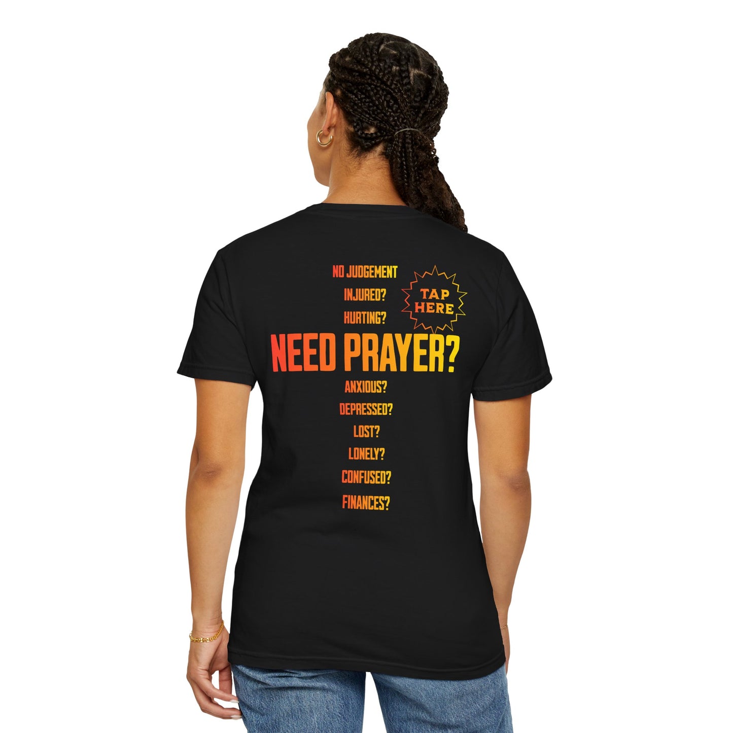 NEED PRAYER? Interactive Ministry Shirt