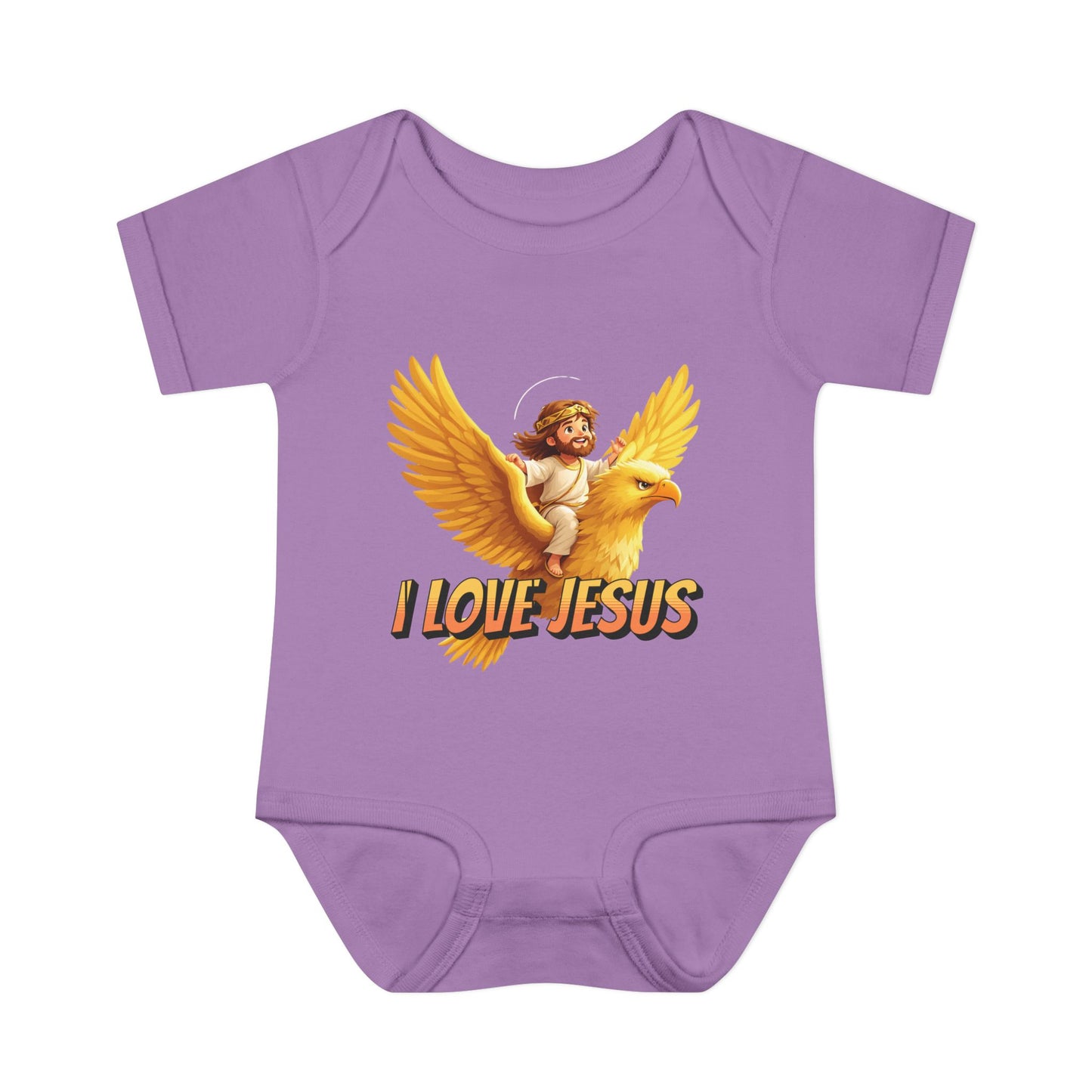 I Love Jesus Eagle Infant Bodysuit - Christian Baby Apparel