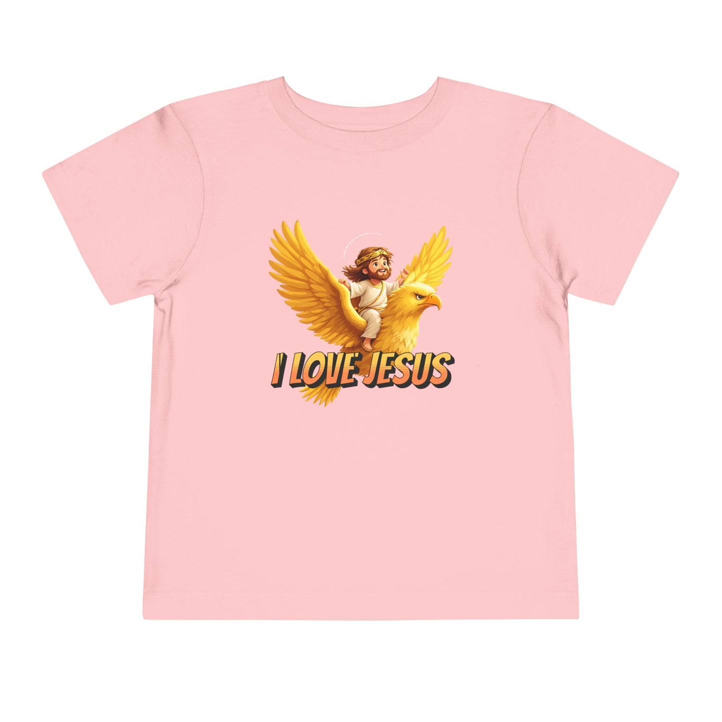 I Love Jesus! Jesus Riding an Eagle | Toddler T-Shirt