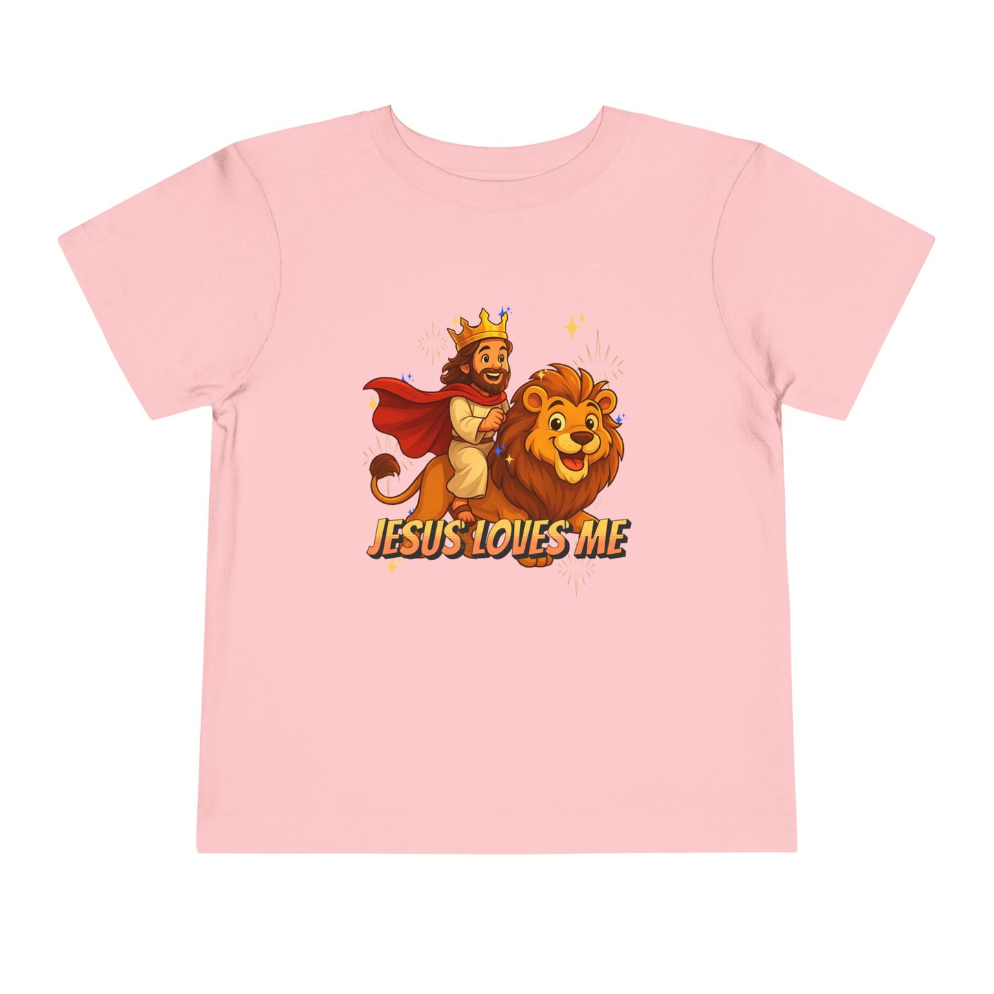 Jesus Loves Me! Jesus Riding a Lion | Toddler T-Shirt