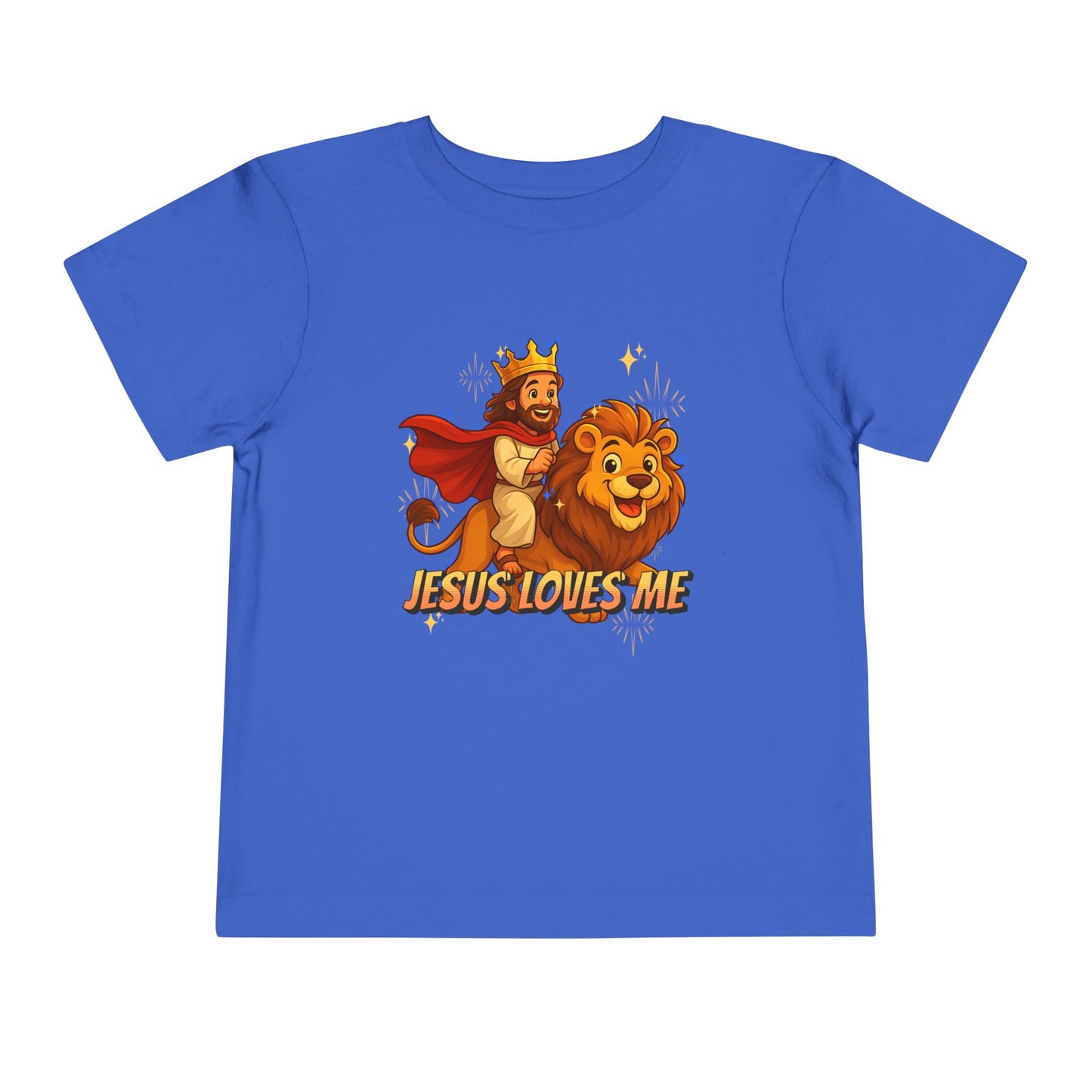 Jesus Loves Me! Jesus Riding a Lion | Toddler T-Shirt