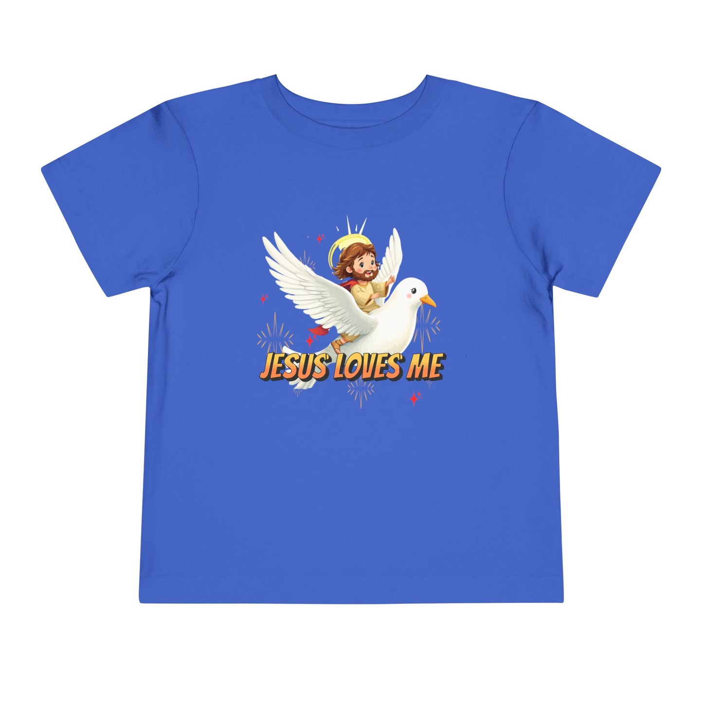 Jesus Loves Me! Jesus Riding a Dove | Toddler T-Shirt