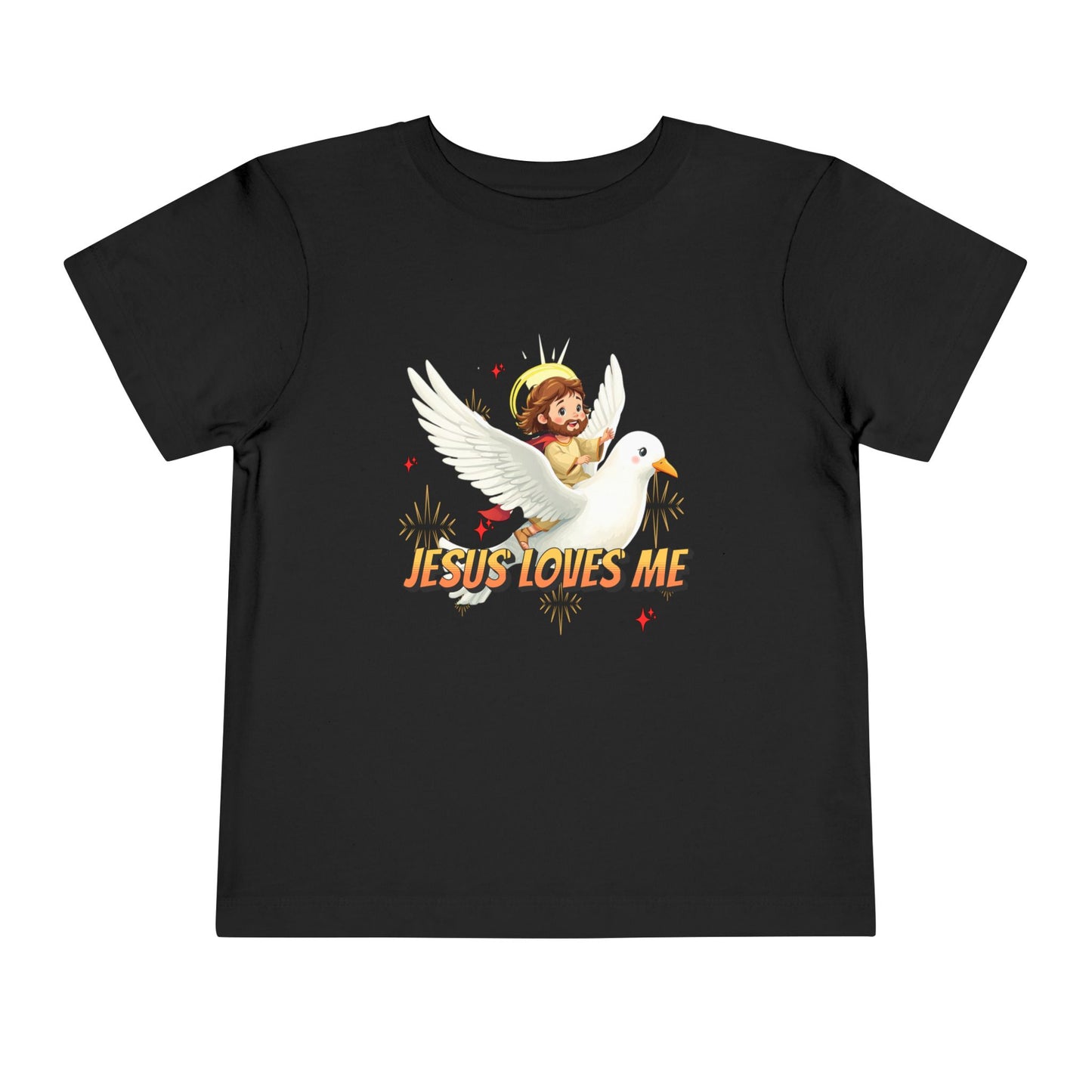 Jesus Loves Me! Jesus Riding a Dove | Toddler T-Shirt