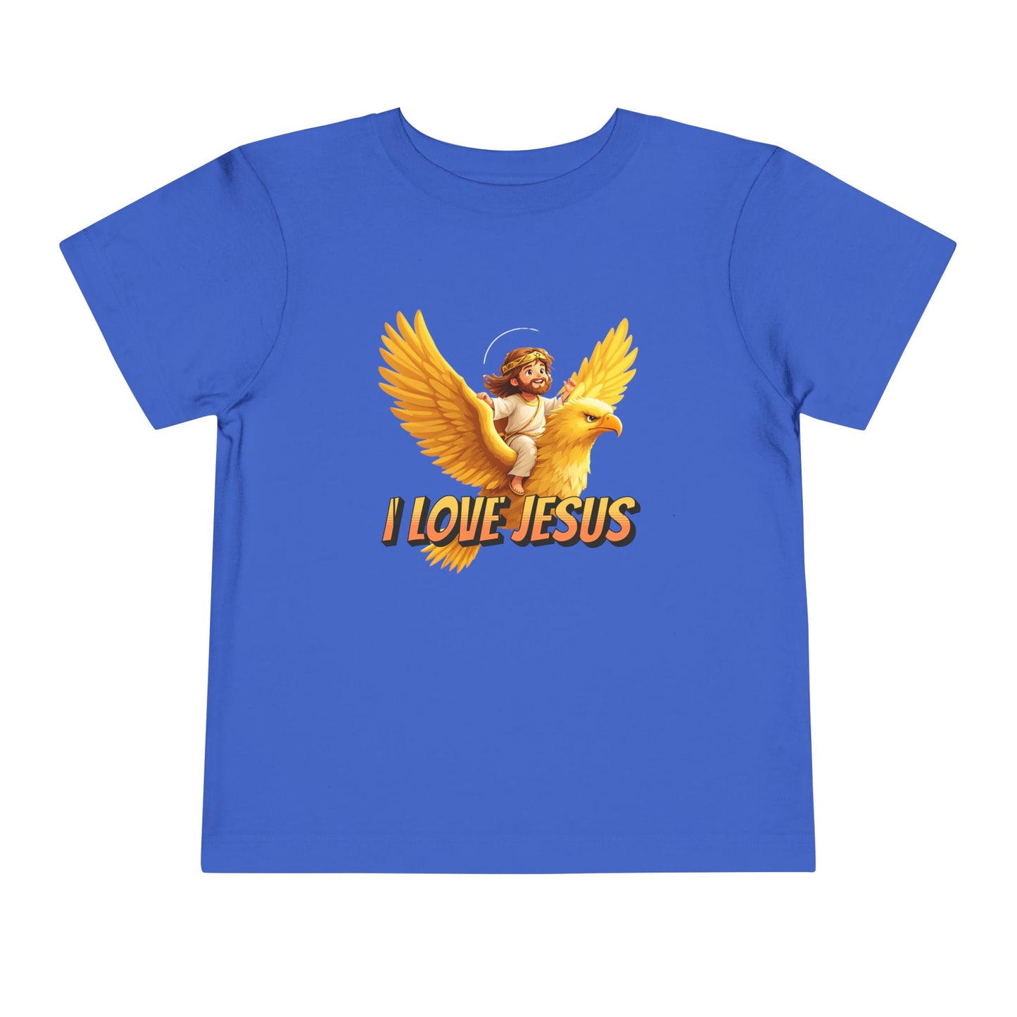 I Love Jesus! Jesus Riding an Eagle | Toddler T-Shirt