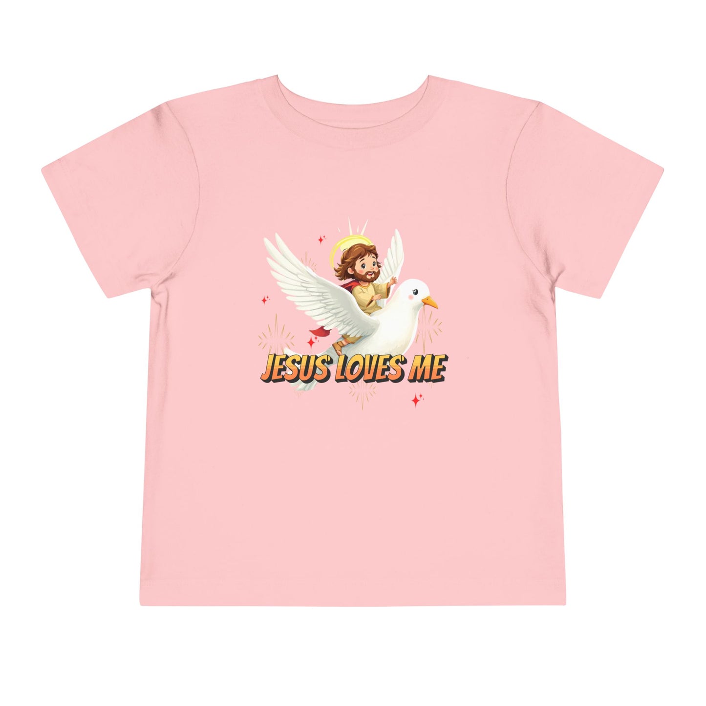 Jesus Loves Me! Jesus Riding a Dove | Toddler T-Shirt