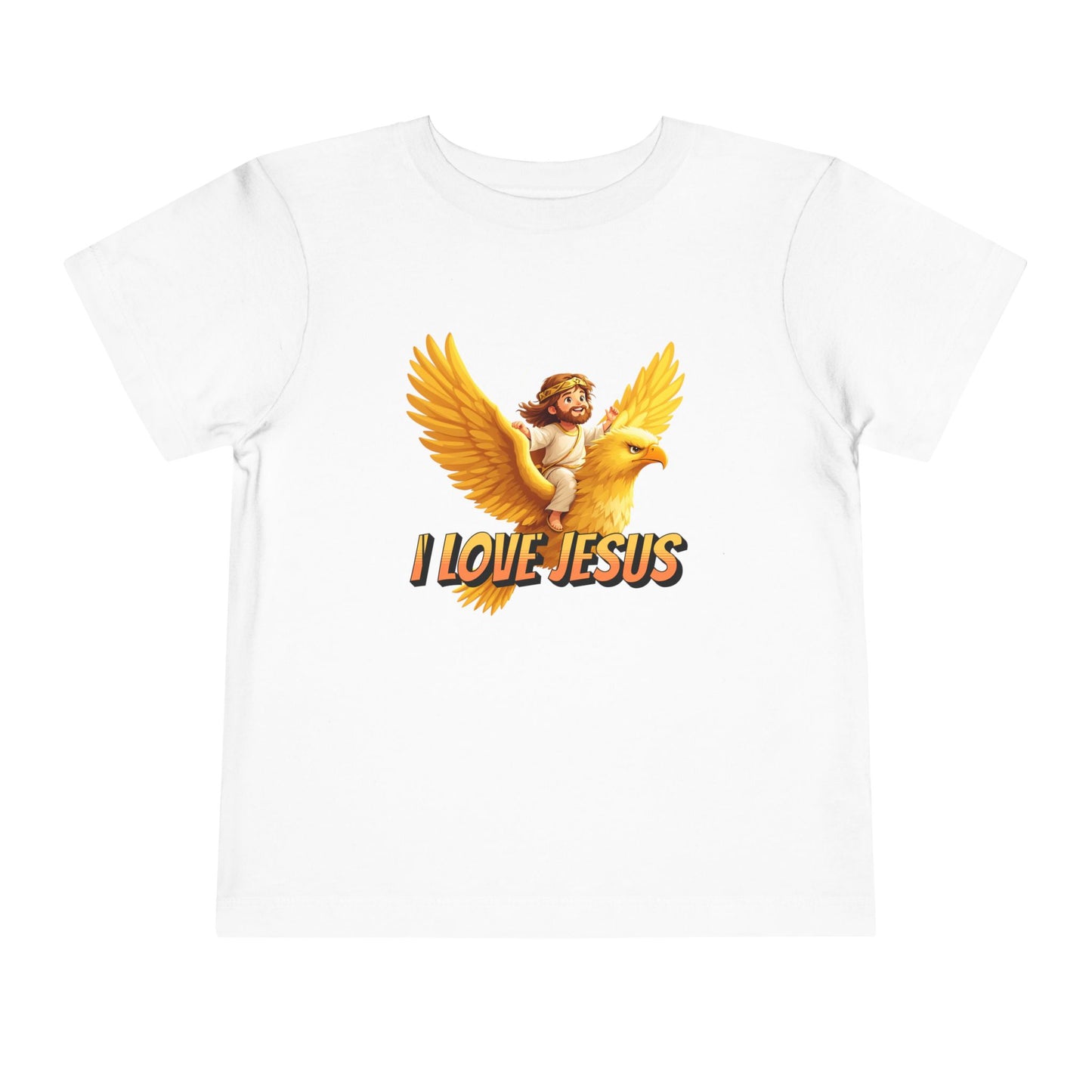 I Love Jesus! Jesus Riding an Eagle | Toddler T-Shirt