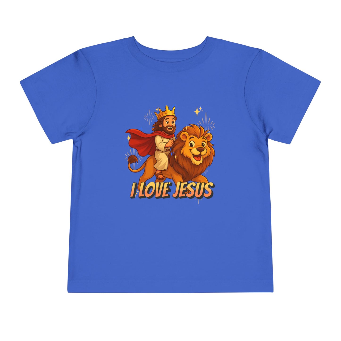 I Love Jesus! Jesus Riding a Lion | Toddler T-Shirt