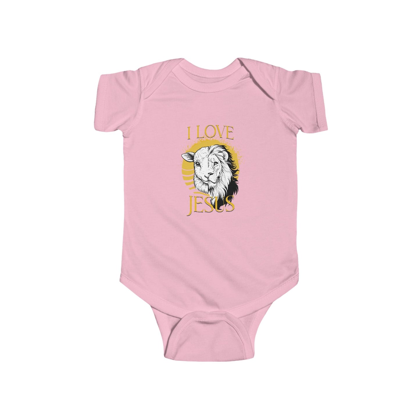 I Love Jesus Infant Bodysuit - Lion and Lamb Baby Clothes