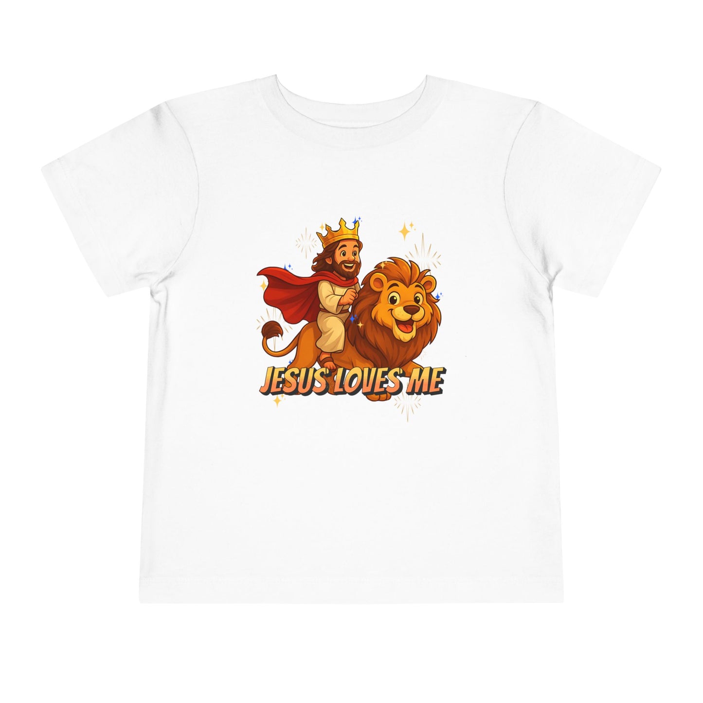 Jesus Loves Me! Jesus Riding a Lion | Toddler T-Shirt